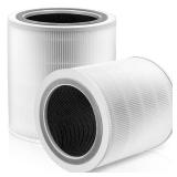 Core 400S Replacement Filter for LEVOIT Core 400S Smart WiFi Air Purifie-r, Core 400S-RF 3-in-1 True HEPA Activated Carbon Filter, LRF-C401S-WUS, 2 Pack