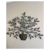 metal tree wall deco