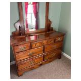 MCM dresser/ tall dresser/ bed hand crafted beautiful set!