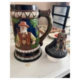 Ceramic stein with lid