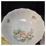 German and Bavarian antique floral dishes