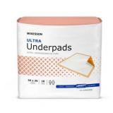 McKesson Ultra Disposable Underpads Heavy Absorbency Fluff / Polymer 30 X 36 UPHV3036 10 pads