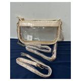 Clear Shoulder Handbag PVC Classic 90s Purse Women Vegan Leather Crocodile Crossbody Bag Style in Pic Varies