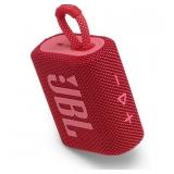 JBL GO 3 Waterproof Ultra Portable Bluetooth Speaker Bundle with Megen Hardshell Case (Red)