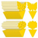 Fruit Fly Traps Fungus Gnat Traps Yellow Sticky Bug Traps 36 Pack No Harm and Odorless for Indoor Outdoor Use Protect The Plant