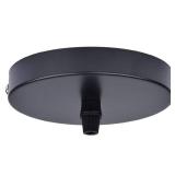 Arturesthome Ceiling Canopy Light Kit Rewind Single Hole with Hardware, Ceiling Plate for Pendant Lighting or Chandelier, Easier to Install Than Standard Canopies - Black 12cm