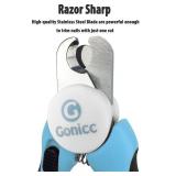 gonicc Dog & Cat Pets Nail Clippers and Trimmers - with Safety Guard to Avoid Overcutting, Free Nail File, Razor Sharp Blade - Professional Grooming Tool for Pets