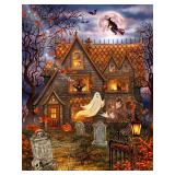 Springbok Halloween Haunted House - 1000 Piece Jigsaw Puzzle for Adults - Made in USA