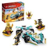 LEGO NINJAGO Zanes Dragon Power Spinjitzu Race Car 71791 Building Toy Set, Features a Ninja Car, 2 Hover Flyers, Dragon Toy, and 4 Minifigures, Gift for Kids Aged 7+