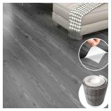 Grey Wood Peel and Stick Floor Tile, 36 Pack 54 Sq.Ft,?NO Sticky Residue Left?Vinyl Flooring Tiles Wood Plank, Self-Adhesive DIY Flooring for Bathroom,Bedroom, Living Room, ?36in x 6in?Nature Grey?