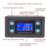 DROK Signal Generator, DC 3.3-30V Function Generator 5-30mA LCD Display PWM Pulse Frequency Duty Cycle Rectangular Wave Square Wave Signal Generator