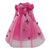 SANNYHHOOT Girl Princess Costume Red Butterfly Fancy Party Dress for Halloween Christmas (size unknown)