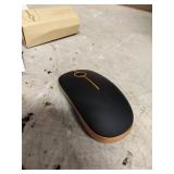 Vssoplor Wireless Mouse, 2.4G Slim Portable Computer Mouse with Nano Receiver Quiet Silent Optical Laptop Mouse for Notebook, PC, Laptop, Computer-Black and Gold