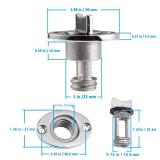 Oval Garboard Drain Plug,Marine 316 Stainless Steel Drain Plug Fits 1" Hole,with Waterproof O Seal Ring,Boat Transoms Garboard Drain Plug