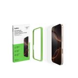 Belkin ScreenForce TemperedGlass Treated Screen Protector for iPhone 16 Pro - Slim & Scratch-Resistant - Includes Easy Align Frame for Bubble Free Application - 2-Pack