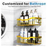 EUDELE Shower Caddy 2 Pack,Adhesive Shower Organizer for Bathroom Storage&Home Decor&Kitchen organizers and storage,No Drilling,Rustproof Stainless Steel Bathroom Shelf Organizer,Bathroom Decor Sets