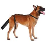 BARKLESS Dog Tail Protector, Dog Tail Guard for Medium Large Dogs, Adjustable Dog Tail Cover to Prevents Licking Wounds, Breathable Tail End Bag for Happy Tail Syndrome Recovery, Black, Medium