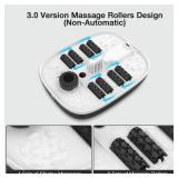 HOSPAN Collapsible Foot Spa with Heat, Bubble, Red Light, and Temperature Control, Foot Bath Massager with 8 Shiatsu Massage Rollers, Pedicure Foot Spa for Relaxation and Stress Relief, Black