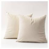 DOMVITUS 20x20 Pillow Covers Set of 2 Velvet Throw Pillow Covers Decorative Pillows for Bed Square Couch Pillows for Living Room Soft Accent Pillows Luxury Cushion Case for Sofa, Army Green