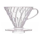 Hario V60 Plastic Coffee Dripper, Size 02, Clear