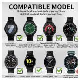 Compatible with Samsung Galaxy Watch 7 6 5 4 FE Band Pro Classic Active 2 40mm 44mm 43mm 47mm 45mm 42mm 46mm 20mm Galaxy Watch 3 Band 41mm Men Women Metal Elegant Casual Business Stainless Steel