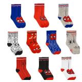 Marvel Spiderman Boys Socks, Decorative Spiderman Toddler Socks, Amazing Legends Socks for Boys