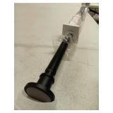 BRIOFOX Industrial Shower Curtain Rod - Never Rust Non-Slip Long Tension Shower Rod 62-105 Inch Stainless Steel, Matte Black