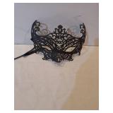 Black Venetian Plastic Laser Cut Masquerade Eyemask Prom Party Mardi Gras Masks