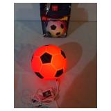 Globe Electric Rechargeable Squish Soccer Ball Night Light Tap to Change Color