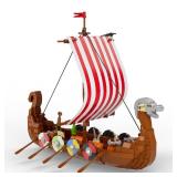 GONIEER Pirate Ship Building Set, Medieval Vikng Ship Building Set Norse Myths Pirates Ship, Great Gift for Kids 8-12 6-8 (568 Pcs) Retail $29.98