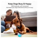 Cheerble Smart Interactive Dog Toy, Wicked Ball SE, Automatic Moving Bouncing Rotating Ball, Active Rolling Ball for Toy and Small Dogs, Peppy Pet Ball with Lights, Fun Birthday Gift (Blue) Retail $49