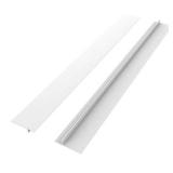 Silicone Kitchen Stove Counter Gap Cover Long & Wide Gap Filler (2 Pack) Seals Spills Between Counters, Stovetops, Washing Machines, Oven, Washer, Dryer - Heat-Resistant and Easy Clean (White) Retail 