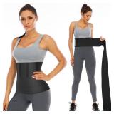 Waist Trainer for Women Lower Belly Fat, Upgraded Waist Wrap, Non-Slip Waist Trainer for Women Plus Size Retail $11.99