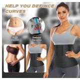 Waist Trainer for Women Lower Belly Fat, Upgraded Waist Wrap, Non-Slip Waist Trainer for Women Plus Size Retail $11.99