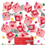 SEPGLITTER Surprise Gift Box Explosion 16 Bounces Flamingo Explosion Gift Box Exploding for Money Happy Birthday Surprise Gift Box with Confetti for Kids Women Men Friend Girlfriend Wife Sister