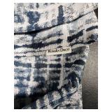 ROMANDECO Jacquard Decorative Throw Pillow Covers for Couch Set of 2, 20x20 Inches, Navy Blue