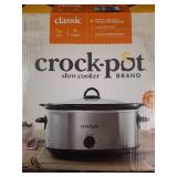 7 Qt. Manual Stainless Steel Slow Cooker with Glass Lid