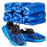 60 Pack (30 Pairs) Shoe Covers - Boot Covers Plastic Disposable Waterproof Shoe Covers for Men and Women Fits All Sizes of Shoes for House Cleaning