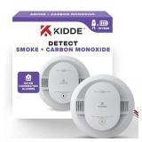 Kidde Hardwired Smoke & Carbon Monoxide Detector, 10-Year Battery Backup, Interconnectable LED Warning Light Indicators