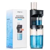 ZOFGENOW Automatic Mouthwash Dispenser for Bathroom,Bathroom Accessories 19.4 Fl Oz Dispensers with Magnetic Cups,Wall Mounted Dispenser,Suitable for All Age Groups,Black