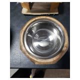 Wooden Dog Bowl