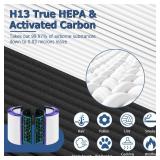 Air Purifier Replacement Filter for Dyson Pure Cool Purifying Fan TP04 HP04 DP04, Funmit 2-in-1 360Â° Combi True HEPA and Activated Carbon Filter, 2 Pack