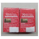 HOLIDAY STYLE 70 INDOOR/OUTDOOR MINI LIGHTS MULTI COLOR BULBS(QTY 2 BOXES)(POWER ON & TESTED!)