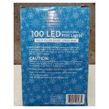 Holiday Style 100 LED Indoor/Outdoor Mini Lights - Multi-Color Bulbs | Green Wire - Powers On/Tested