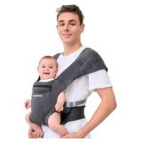 2024 Newly Upgraded Baby Carrier Newborn to Toddler - Infant Carrier for Babies 0-36 Months, Ergonomic and Cozy Carrier with Soft Fabrics for Face-in and Face-Out Front, Dark Gray