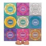 Set of 9 Backflow Incense Cones Gift Variety Pack - White Sage, Dragons Blood, Palo Santo, Jasmine, Lavender, Ocean, Sandalwood, Cinnamon, Rose for Waterfall Aromatic Smoke Fountain Haze Falls