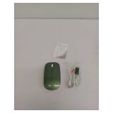 Uciefy Q5 Slim Rechargeable Wireless Mouse, 2.4G Portable Optical Silent Ultra Thin Wireless Computer Mouse with USB Receiver and Type C Adapter, Compatible with PC, Laptop, Desktop (Blackish Green)