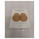 Nippies Nipple Covers for Women - Added Lift Adhesive Silicone Nipple Pasties - Reusable Sticky Breast Covers - Caramel, Small