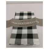 Black Cotton Tablecloth, 100% Cotton Tablecloth Oblong, Plaid Tablecloth Rectangle, Picnic Table Cloth, Halloween Cloth Tablecloth, Farmhouse Table Cloth, Checked Tablecloth