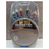 Monster FS V200 Cva-2M Flatscreen Component Video And Stereo Rca Cable Kit (6.5 ft)